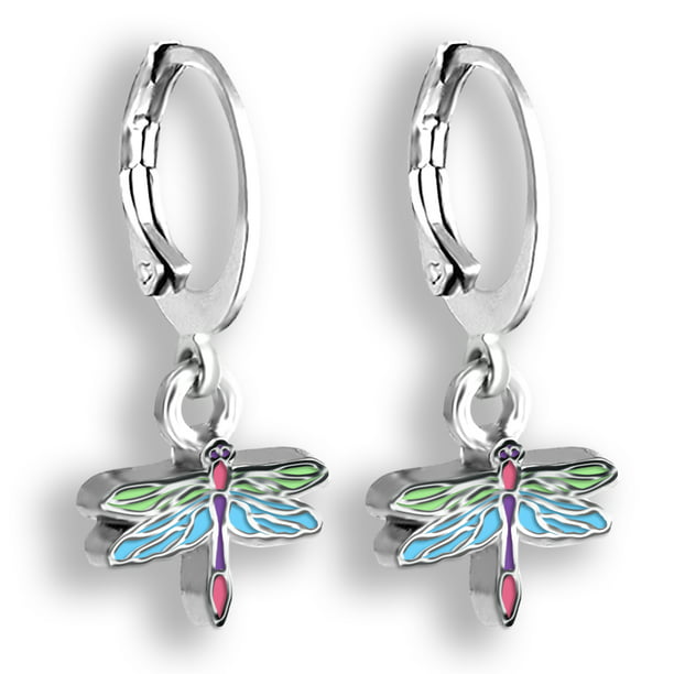 Dragonfly Earrings Silver Earring Sterling Silver Dragonfly Jewelry For Women,Girls Tiny Earrings Fashion design